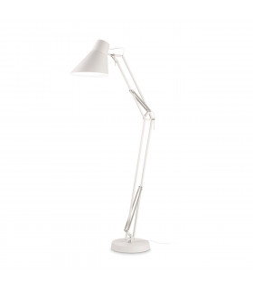 Lámpara de escritorio Sally metal blanco mate 1 bombilla 160cm