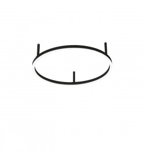 Integrated LED ceiling light Oracle Metal, aluminum Black 1 bulb 7cm