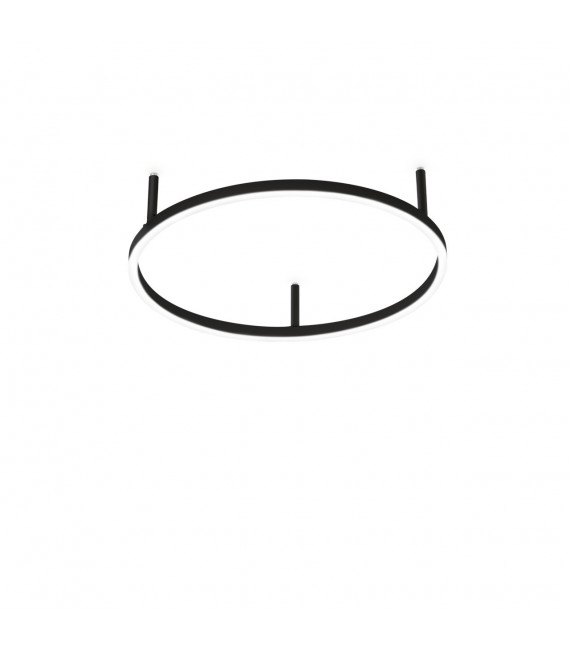 Plafón LED integrado Oracle Metal, aluminio Negro 1 bombilla 7cm