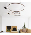Integrated LED ceiling light Oracle Metal, aluminum Black 1 bulb 7cm