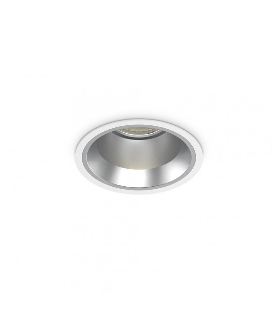 Foco empotrable Off Metal aluminio blanco 1 bombilla 7,6cm
