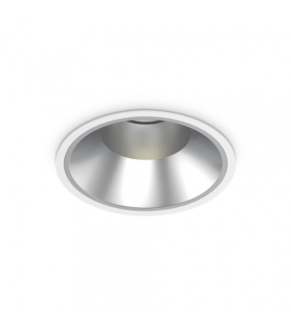 Spot encastré Off Métal,aluminium blanc 1 ampoule 13,2cm