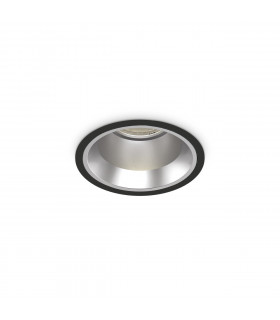 Einbaustrahler Off Metal, Aluminium Schwarz 1 flammig 7,6cm