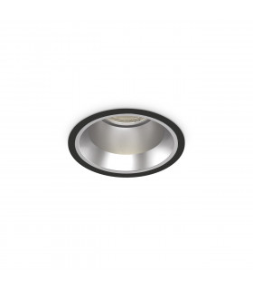 Einbaustrahler Off Metal, Aluminium Schwarz 1 flammig 7,6cm