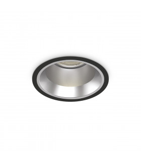 Recessed spotlight Off Metal, aluminum Black 1 bulb 10cm