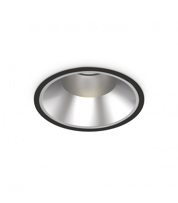 Foco empotrable Off Metal, aluminio Negro 1 bombilla 13,2cm