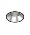 Recessed spotlight Off Metal, aluminum Black 1 bulb 13.2cm