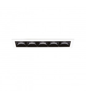 Einbaustrahler Lika Metal, Aluminium Grau 1 Glühbirne 4,8cm