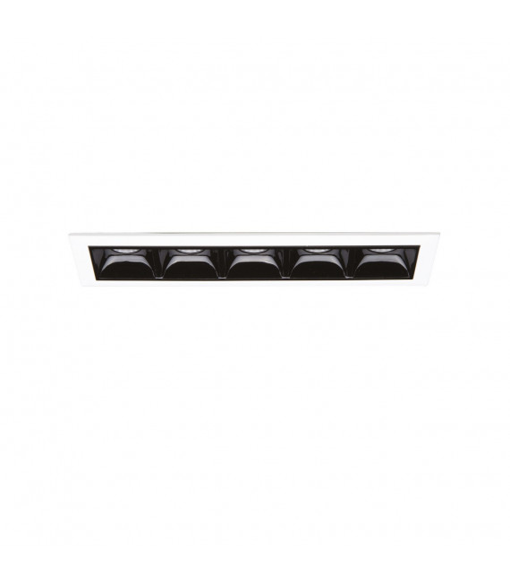 Spot encastré Lika Métal,aluminium Gris 1 ampoule 4,8cm