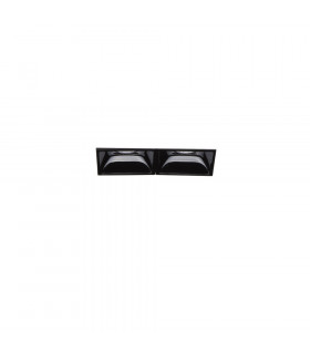 Faretto da incasso Lika Metallo, alluminio Nero 1 lampadina 5,4cm