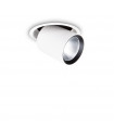 Spot encastré Nova Métal,aluminium blanc 1 ampoule 13,8cm