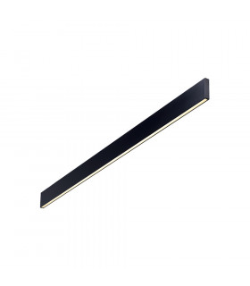 Linus aplique LED integrado Metal, aluminio negro 1 bombilla 9,5cm