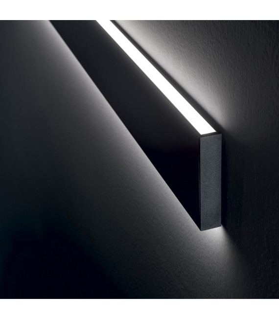 Applique LED integrata Linus Metallo, alluminio nero 1 lampadina 9,5cm