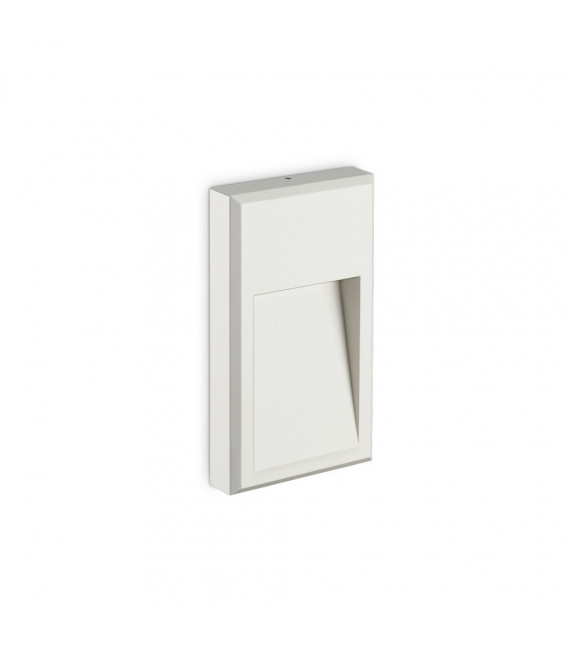 Wall light Febe Glass, white metal 1 bulb 22.5cm