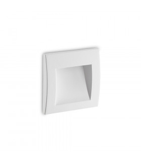 Applique da giardino da incasso Wire Vetro, metallo, alluminio bianco 1 lampadina 9cm