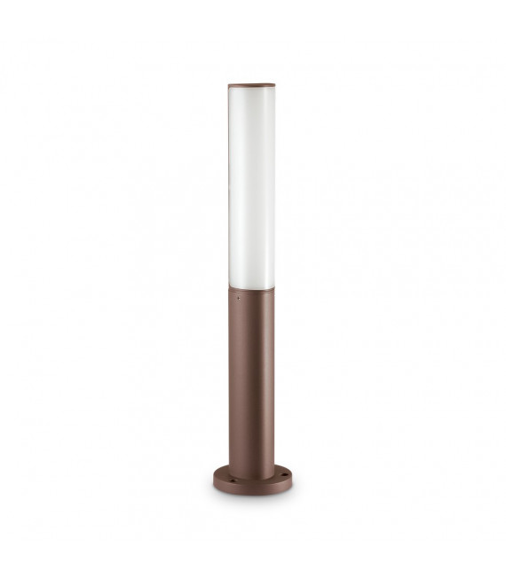 Bolardo de jardín Etere Metal, aluminio, plástico Café 1 bombilla 60,5cm
