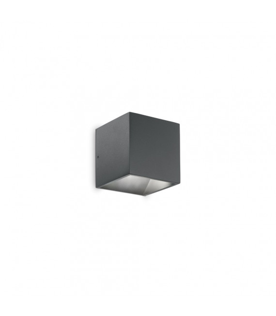 Garden wall lamp Rubik Metal, aluminum Anthracite 1 bulb 7cm