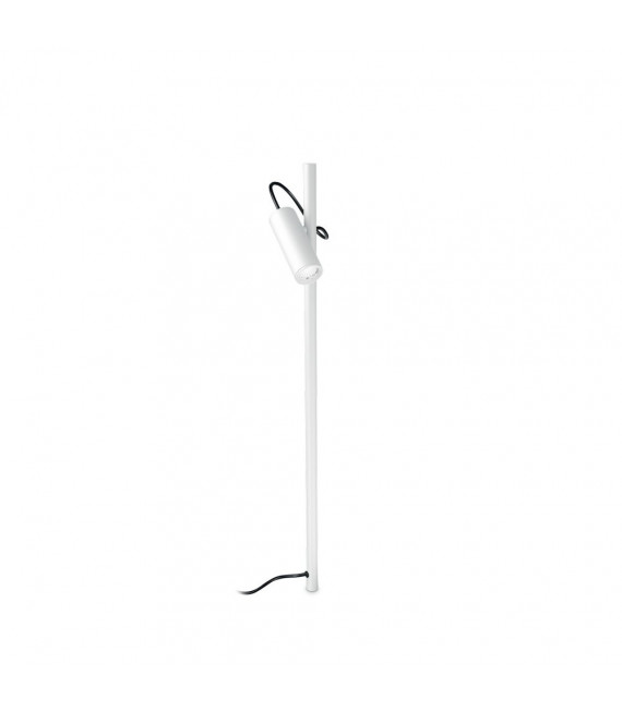 Hub Gartenpoller Metall, Weißaluminium 1 Glühbirne 110cm