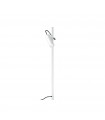 Borne de jardin Hub Métal,aluminium blanc 1 ampoule 110cm