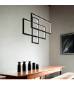 Suspension LED intégré Frame 1 ampoule Métal,aluminium Noir