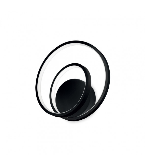 Integrierte LED-Wandleuchte Oz Metall, Kunststoff Schwarz 1 Glühbirne 30cm