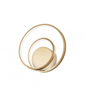 Aplique LED integrado Oz Metal, plástico Oro 1 bombilla 30cm