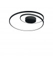 Integrated LED ceiling light Oz Metal, plastic Black 1 bulb 18cm