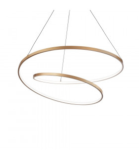 Suspension LED intégré Oz 1 ampoule Métal,plastique Or