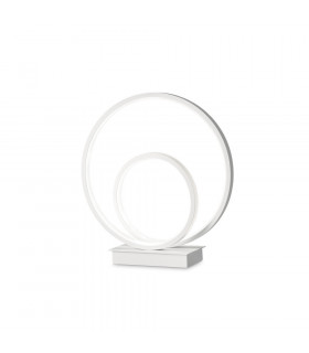 Lámpara LED integrada Oz Metal, plástico blanco 1 bombilla 31cm