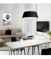Cloe pendant light 1 bulb Plastic,metal Chrome