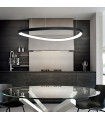 Suspension LED intégré Gemini 1 ampoule Métal,plastique Laiton