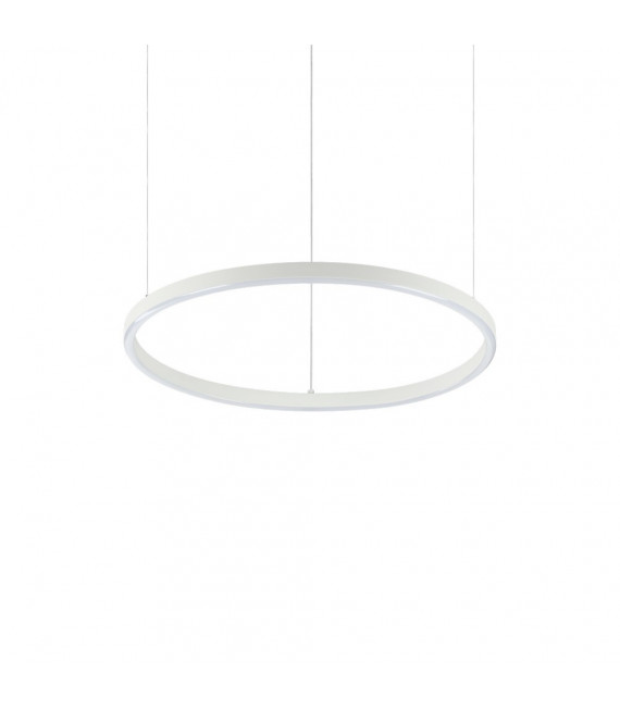 Sospensione LED integrata Oracle 1 lampadina Metallo, alluminio, plastica bianca