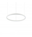 Oracle integrated LED suspension 1 bulb Metal, aluminium, white plastic