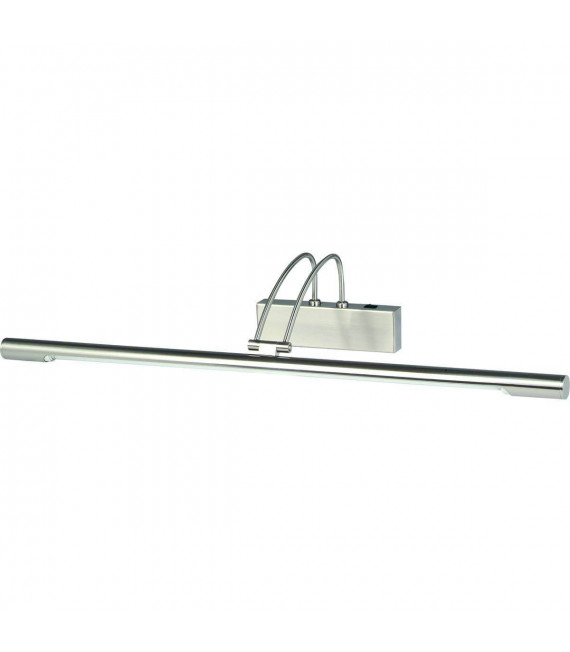Tischleuchte 68cm Satin Silber