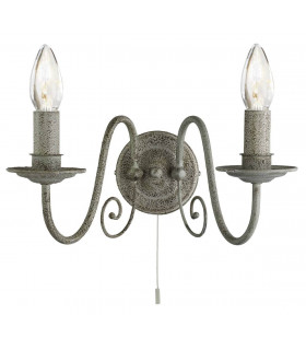 plafonnier ventilateur vintage 2 ampoules e27 max 60w brun patiné