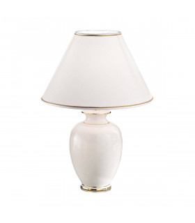 Lampe de table GIARDINO ivoire 1 ampoule