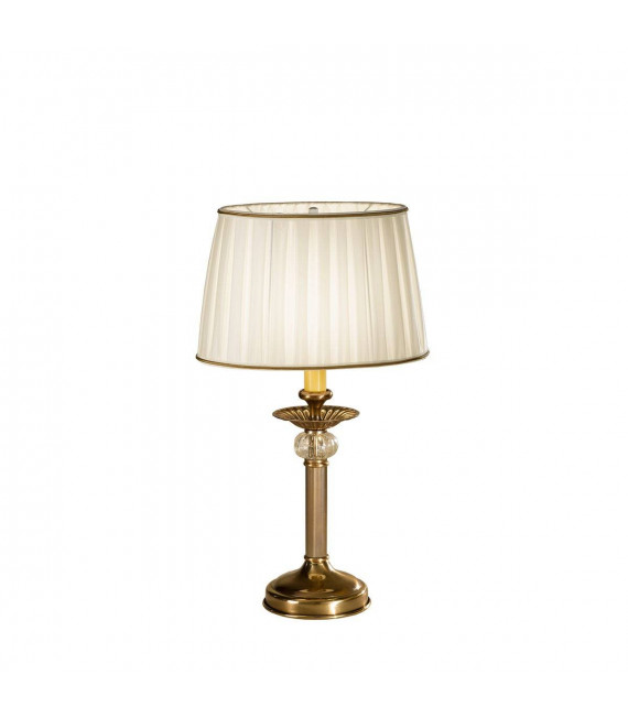 Lampe de table classique ASCOT laiton antique 1 ampoule