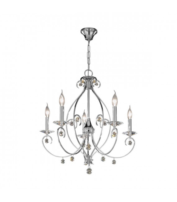 Lampadario classico CARAT cromato 5 lampadine