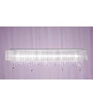 Chandelier en cristal PARALUME chrome 9 ampoules