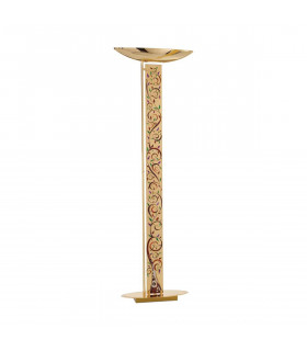 Lampadaire design DELPHI Or 24 Carats 2 ampoules