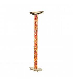 Lampada da terra design DELPHI Gold 24 carati 2 lampadine