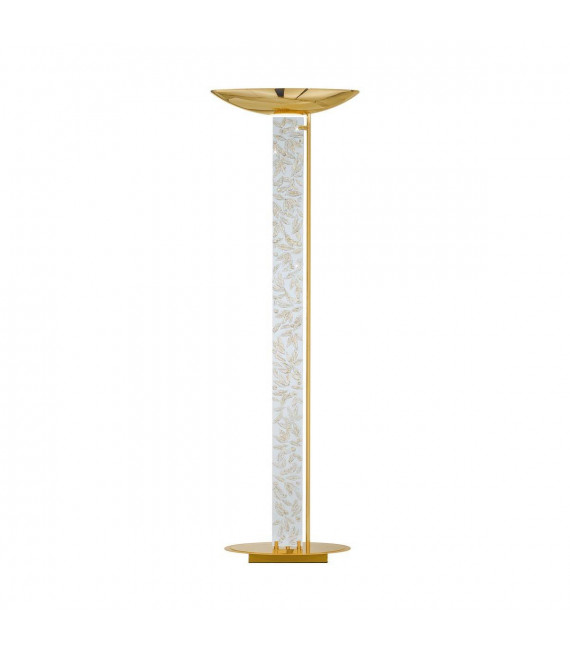 Lampadaire design DELPHI Or 24 Carats 2 ampoules