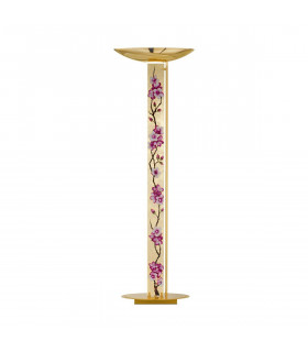Lampada da terra design DELPHI Gold 24 carati 2 lampadine