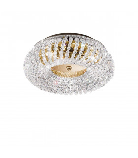 Plafoniera design CARLA 24 carati oro 3 lampadine
