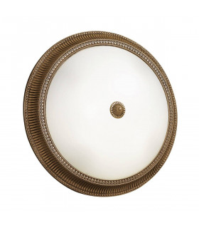 Plafonnier classique MILORD laiton antique 4 ampoules