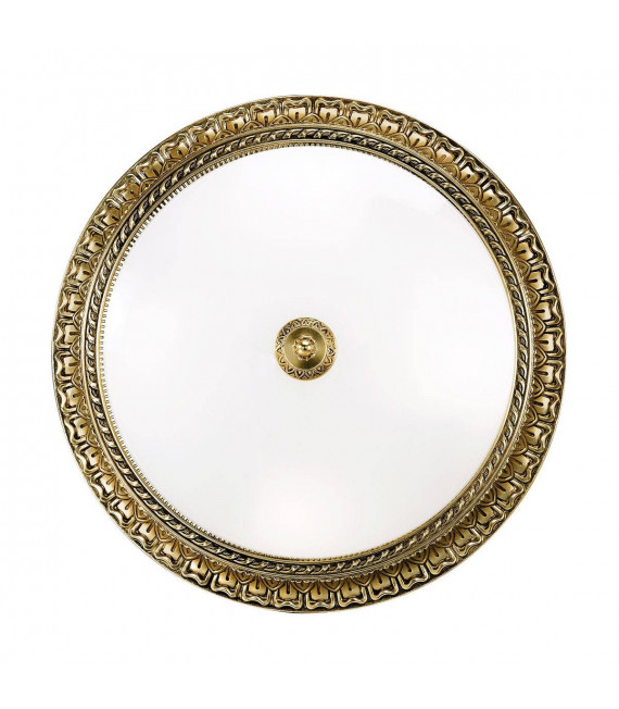 Plafoniera classica MILADY in ottone antico 4 lampadine