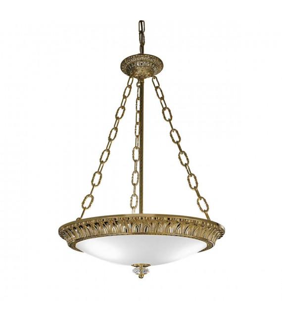 Lampadario classico MILADY in ottone anticato 3 lampadine