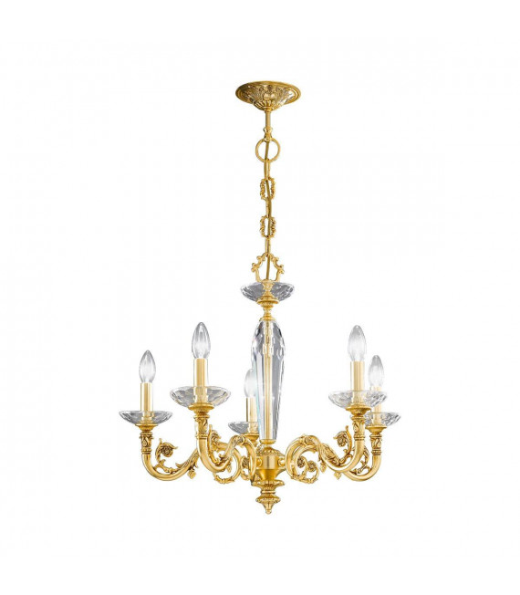Klassischer Kronleuchter CONTARINI Gold French 5 Glühbirnen