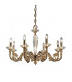 Chandelier classique CONTARINI laiton antique 8 ampoules