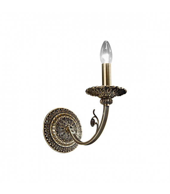 Applique classica PISANI in ottone antico 1 lampadina